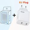 40W Dual PD Type-C Fast Charger for Mobile Phones - Travel-Friendly Charger Head