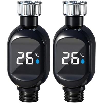 Cabezal de Ducha con Pantalla Digital de Temperatura Rociador Manual de Alta Presión con Monitor LED en Tiempo Real Hidroalimentado Sin Batería Necesaria Universal