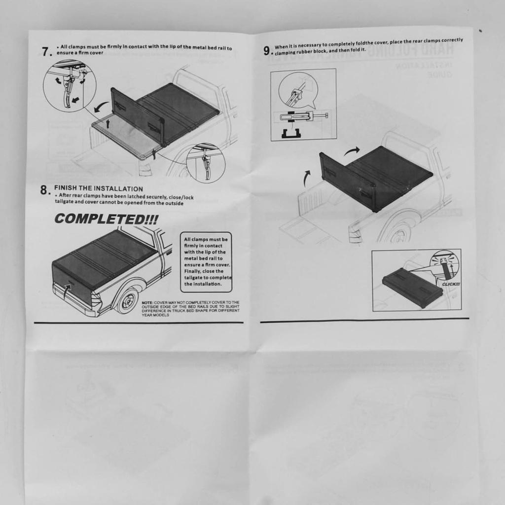 Truck Bed Cover Clamps Replacement Universal Replacement and Accessories Part Kit Aluminium Rear Front Clamp Fit for Hard Tr Fold Truck Bed Cover