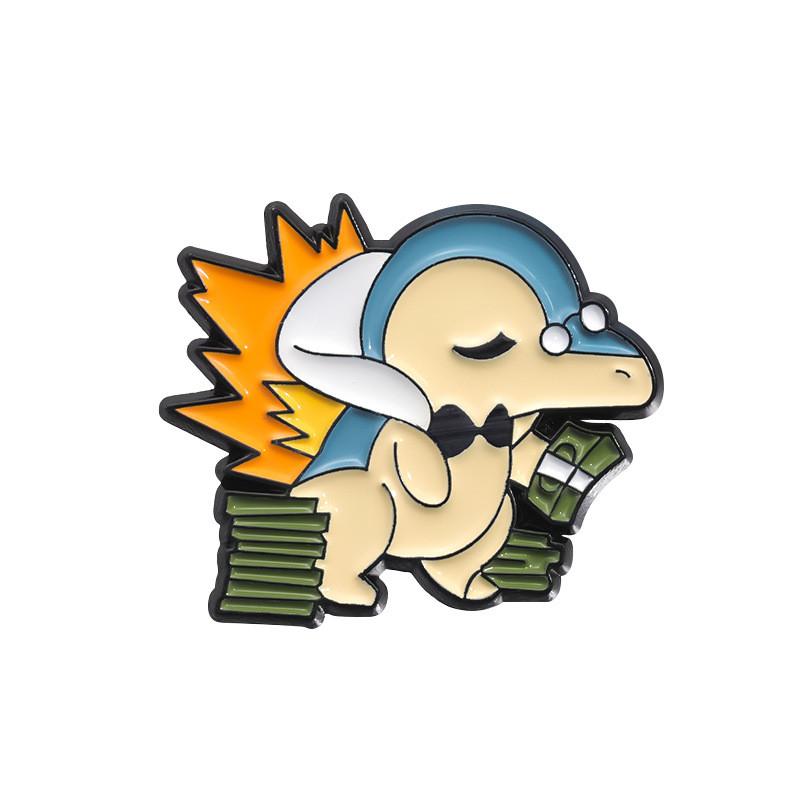 Playful Cartoon Character Badge Unique Alloy Enamel Brooch Perfect For Lovers Anime