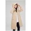Women's Plus Size Cotton Clothing Winter Medium-length Over The Knee Waffle Thickened Cotton Jacket Tide Jacket