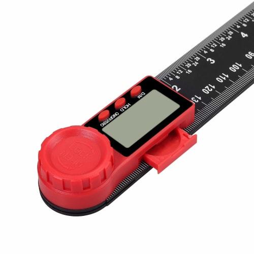 AUTOUTLET Digital Angle Meter, 200mm Angle Ruler, Protractor, 2-in-1 Angle Gauge, 360 Freely Adjustable LCD Angle Finder Ruler, 8-inch Measuring Tool