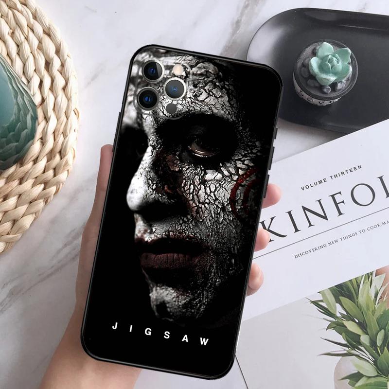 Jigsaw Saw Horror Phone Case For iPhone 15 14 13 12 11 16 Pro Max Plus Mini 7 8 X XS Max XR Back Cover Shell