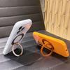 iPhone 17 Pro Max Liquid Silicone Case with Ring Holder and Large Window, 17 Series Protective Cover