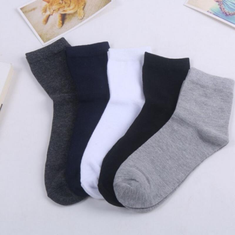 

Basic Monotone Men s Mid-Calf Socks 5-Pair Set 5-pair set