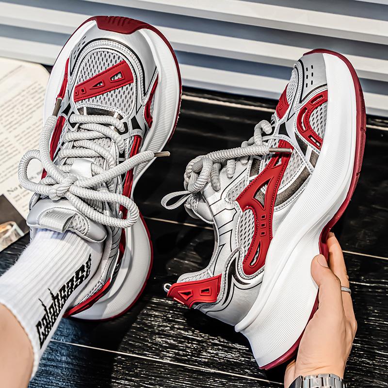 Men's Shoes Fashion Trend Thick Bottom Shoes Outdoor Anti-slip Comfortable Breathable Sneakers Casual Soft Running Shoes