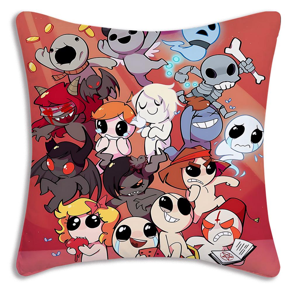 Cartoon The B-Bindings Of Isaac Pillow Covers Cartoon Sofa Decorative Home Double-sided Printing Short Plush Cute Cushion Cover