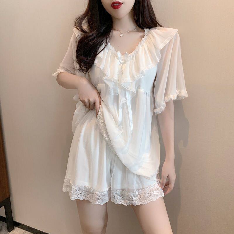 Pure Desire Sleepwear Set With Chest Padding For Summer Comfort And Home Use