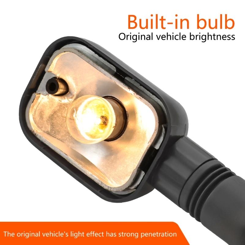 1 Pair Front/Rear Turn Signal Indicator Light Motorcycle LED Blinker Lamp for QS110-2 Turn Signal Indicator Waterproof