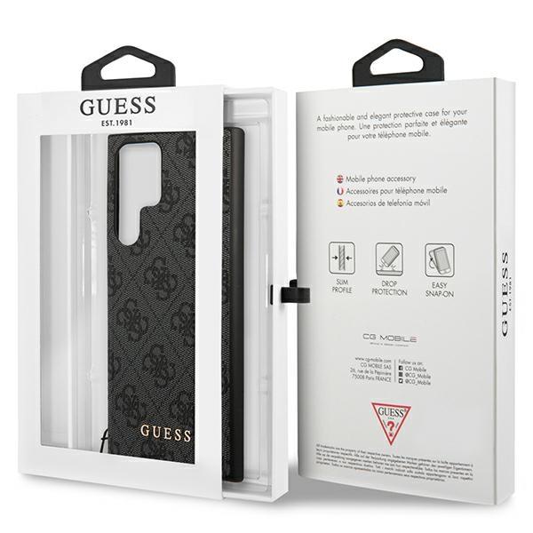 Guess Guhcs23Lgf4Ggr S23 Ultra S918Szary/Grey Hardcase 4G Charms Collection