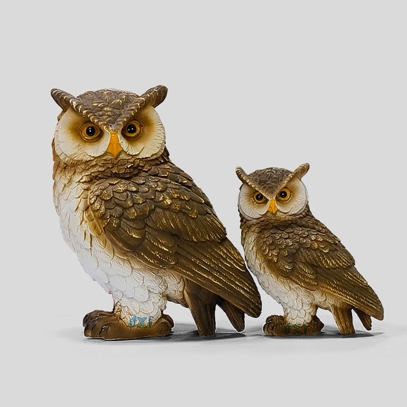 Creative Resin Owl Ornament: Cute Succulent Suitable Bird Repellent for Garden Decor