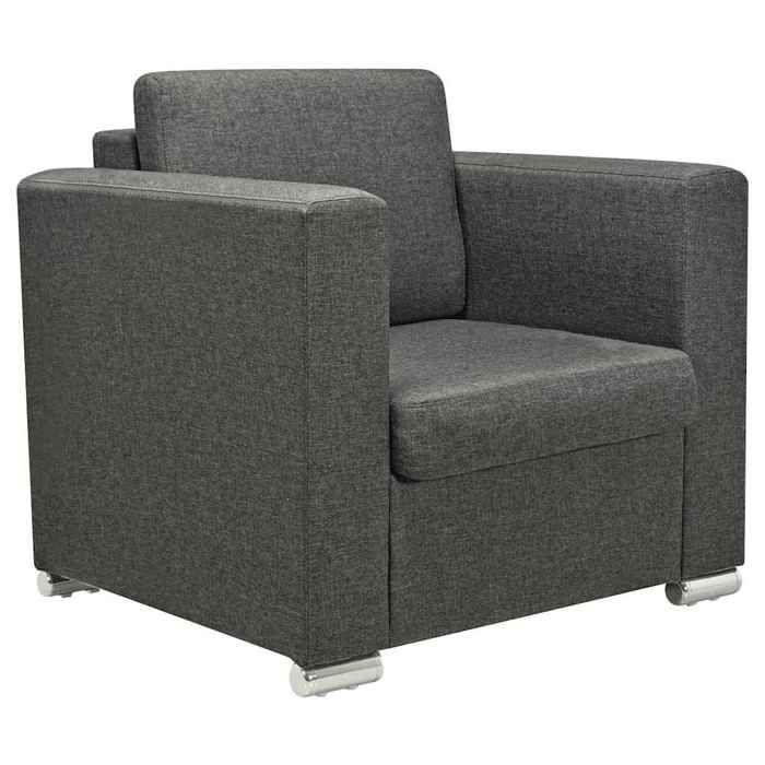 VidaXL Armchair Dark Grey Fabric