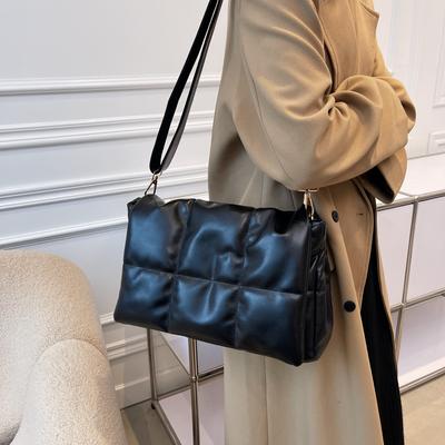 Fashion Hobo Totes Shoulder Crossbody Bags for Women Soft Space Large Capacity Lattice Diamond Occasional Messenger Bags