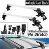 48" Universal Car Top Roof Rack Cross Tube Bar Cargo Luggage Carrier Rack Silver