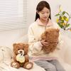 Milk Tea Bear Plush Toy: Teddy Bear Doll, Soothing Bedtime Companion, Customizable Birthday Gift.