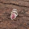 Natural Black Rhodonite 925 Sterling Silver Daughter Gift Trendy Pendant Jewelry PP-56-26