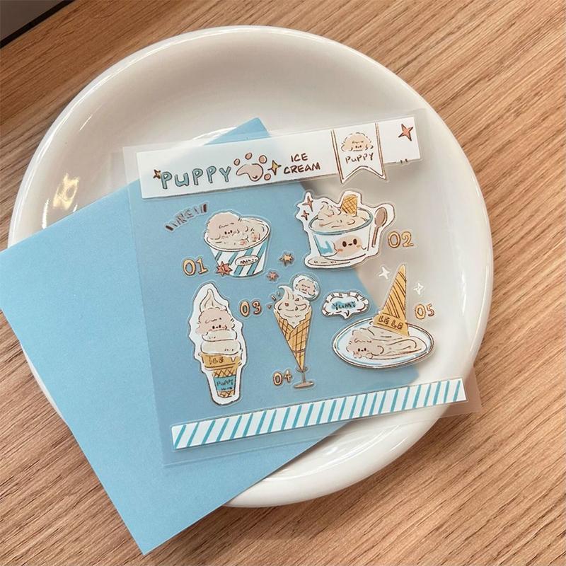 Cartoon 3D Epoxy Stickers Diy Phone Cases Computer Journals Ccd Tablet Decorations