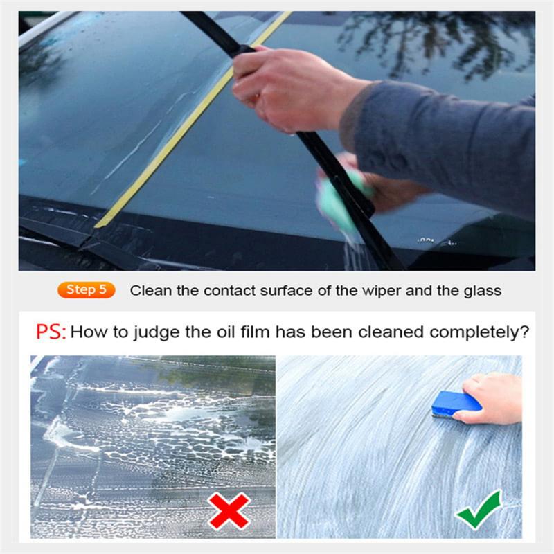 120ml Car Glass Oil Film Cleaning Paste Cleaner Car Wash Liquid Glass Coating Agent Bathroom Glass Watermark Removal Cleaner