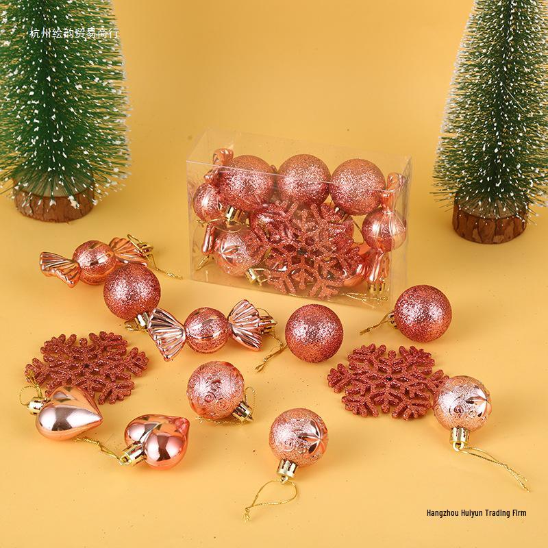 Gold Christmas Bells & Silk Florals: European & American Style Tree Ornaments & Hanging Decor