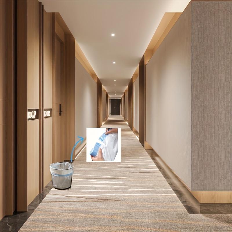 5 Rolls, 75pcs, Small Drawstring Trash Bags 15.14 L, Plastic Garbage Can Trash Can Liners 15-liter For Bathroom Restroom