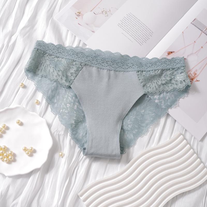 Sexy Women Lace Underwear High Wasited Panties Fashion Seamless French Hollow Panties Bikini Briefs