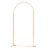 VEVOR Arch Backdrop Stand, 2.2 X 1.2 M, Stable Structure, Easy Assembly, 1 Piece Gold Metal Arch Backdrop Stand for Wedding, Birthday Party