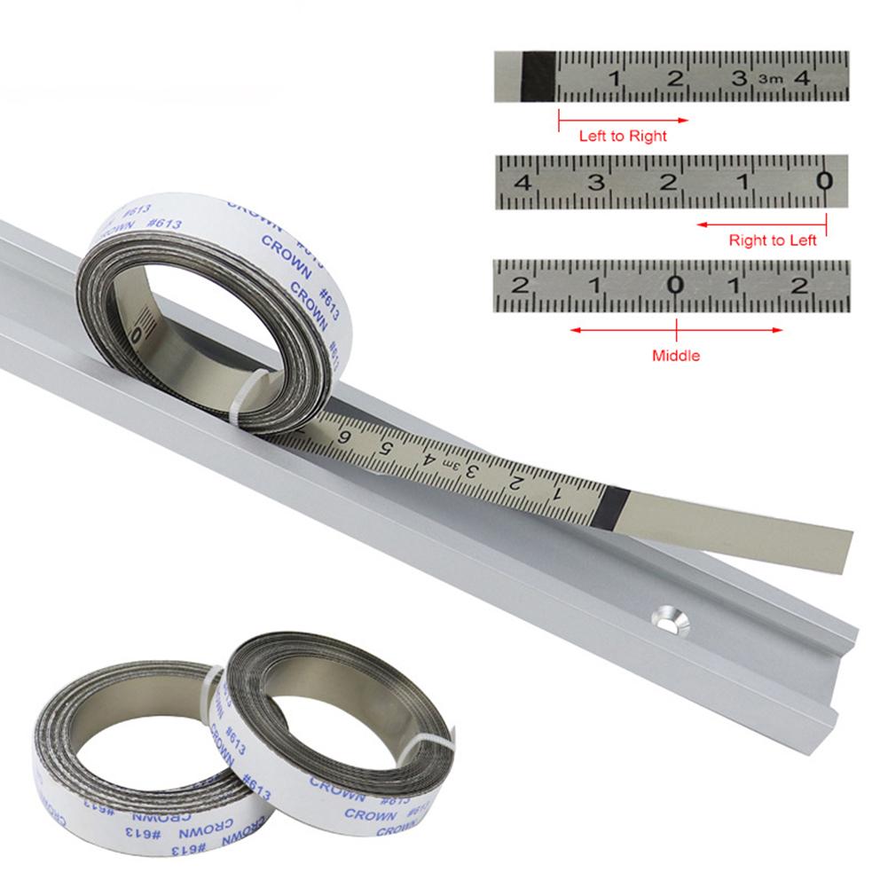 1 m  Tape Measures Stainless Steel Ruler Sticky Scale Self-adhesive Scale Ruler