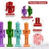 4/6Pcs 12CM Christmas Nutcracker Platinum Soldier Color Puppet Christmas Decoration small gift pendant Creative home pendant
