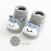 Warm Winter Terry Baby Socks: Cute Non-Slip Mid-Calf Cartoon Design