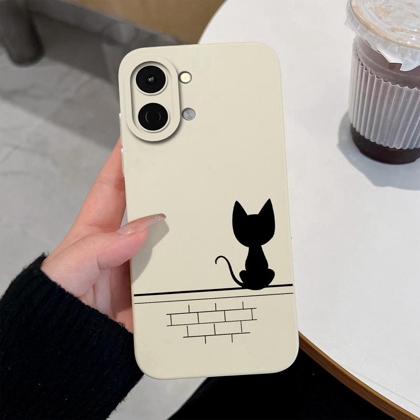 For Tecno Spark Go 3 2 1S Case Spark 30 40 40C Cover Pova 7 Pro Neo Ultra Phone Bags Cute Owl Cat Soft Liquid Silicone Anti Drop Shell For Tecno Cases