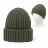 Solid Color Winter Cap Cat Ear Casual Knit Cap Casual Embroidered Bonnet  Autumn Winter