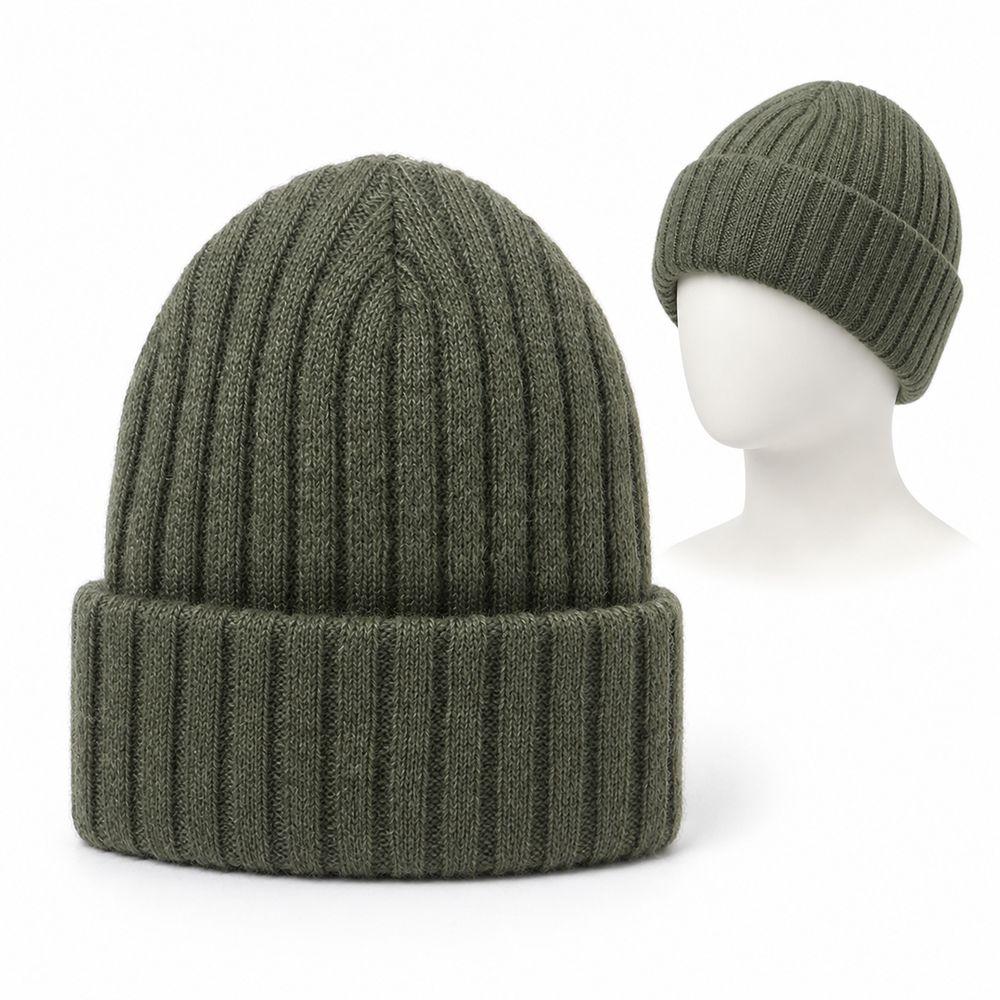 Solid Color Winter Cap Cat Ear Casual Knit Cap Casual Embroidered Bonnet  Autumn Winter