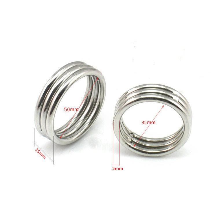 Stainless Steel Sex Rings Penis Ring Male Sex Tools Couple Passion Sex Toys Male and Female Climax Adult Toys