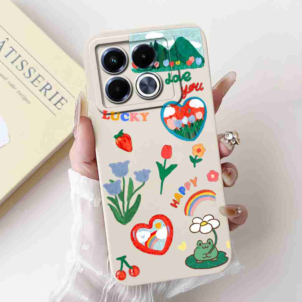For Infinix Note 40 40X 5G Casing Lucky Girl Soft Silicone Case For Infinix Note 40 X  Note40 40X Pro 40Pro 5G Back Covers