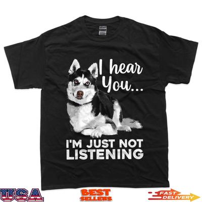 Grappige Husky Hond Kunst Voor Mannen Vrouwen Kinderen Siberische Husky Liefhebber T-shirt