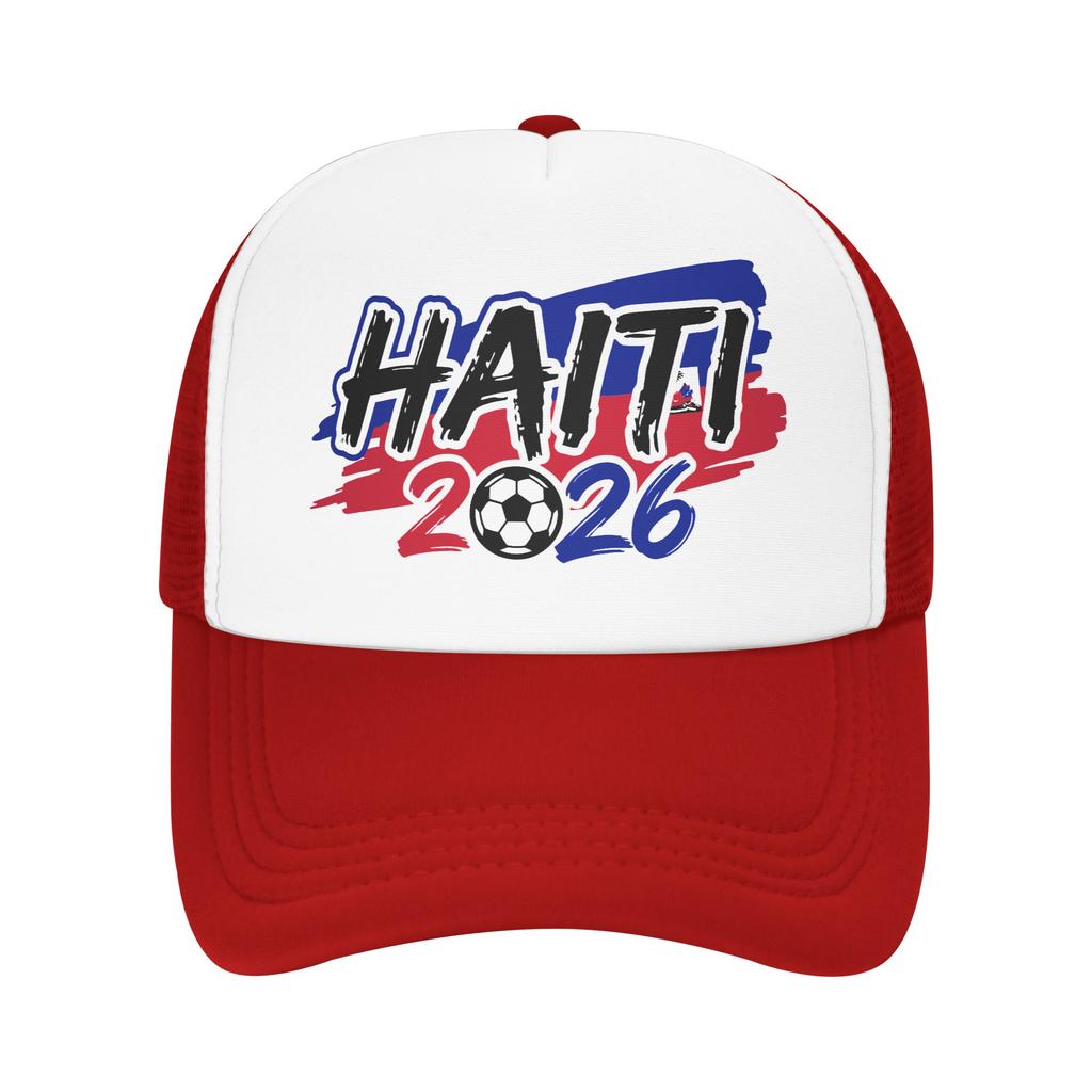 Haiti Football Match Mesh Baseball Caps Unisex Women Sport Trucker Worker Cap Dad Hat Adjustable Summer Trucker Caps