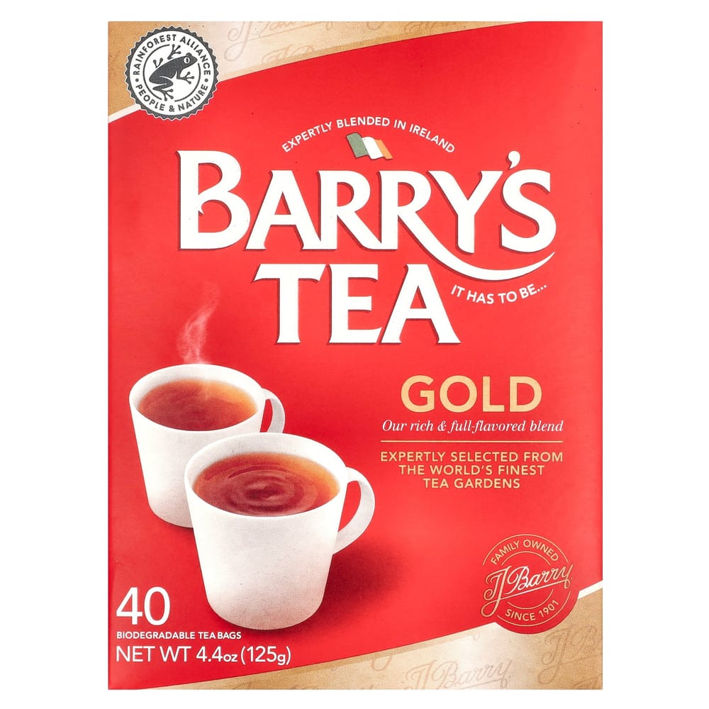 Barisieur Gold Blend Teabags, 40 Count, 125g (4.4 oz)