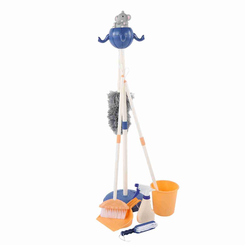 Kids Cleaning Set Simulation Pretend Play Toy Detachable Dollhouse Cleaning Tool Child Gift