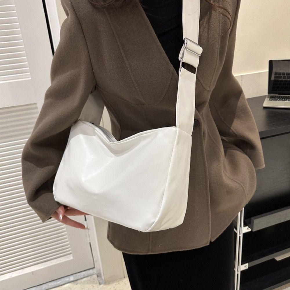 Korean Style Casual Crossbody Bag PU Leather Ladies Tote Bag Elegant Shoulder Bag Women Girl