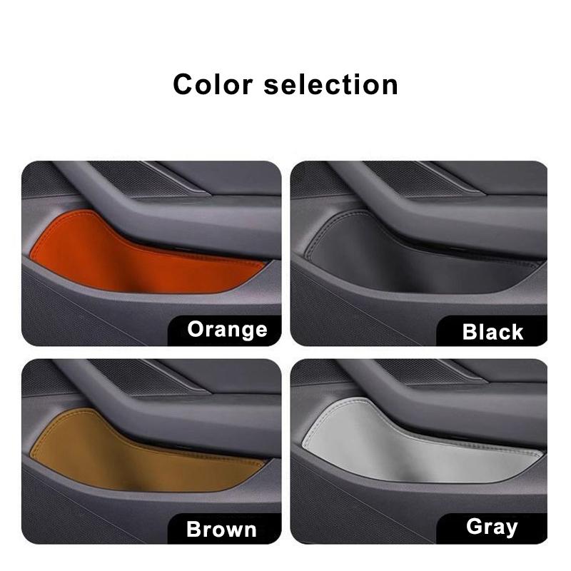 For Volkswagen Magotan Car Door Groove Storage Box Leather Door Slot Protective Pad Interior Decoration Modification Accessories