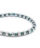 Polalita Deep Green & Cube Clover Point Bracelet (Plt-Br-115_Gn)