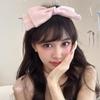 1Pcs Hair Accessories Spring/Summer Girl Glossy Bow Bezel Headband Solid Color Hair Band For Women