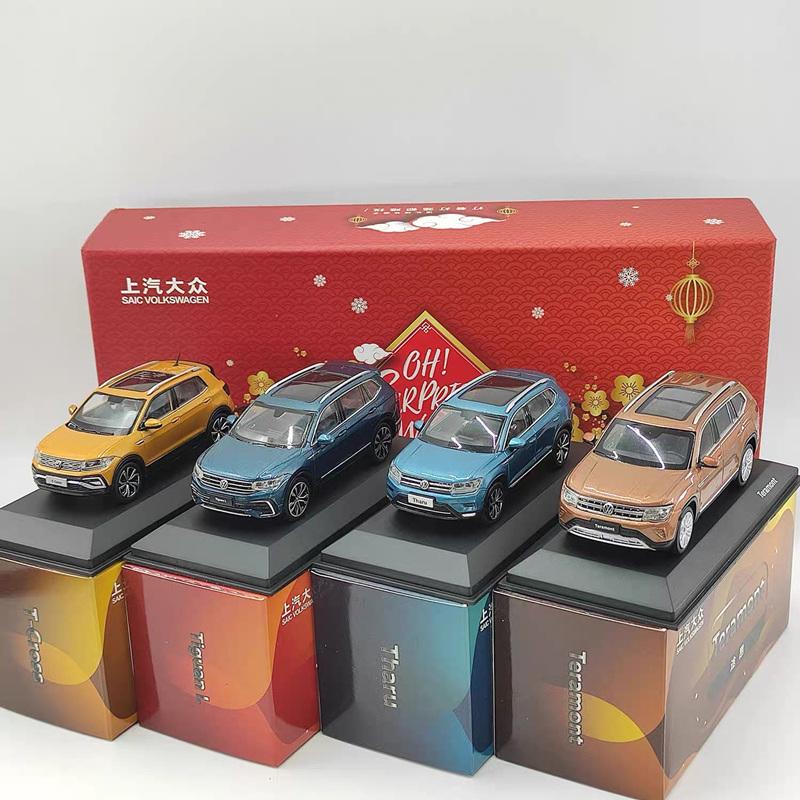 Linyi Toy Car 1:43 Tiguan Teramont T-Cross Tharu Id4 Suv Phideon Alloy Car Model Diecast Metal Miniature Scale Vehicle Car Model Kids Toy Gift
