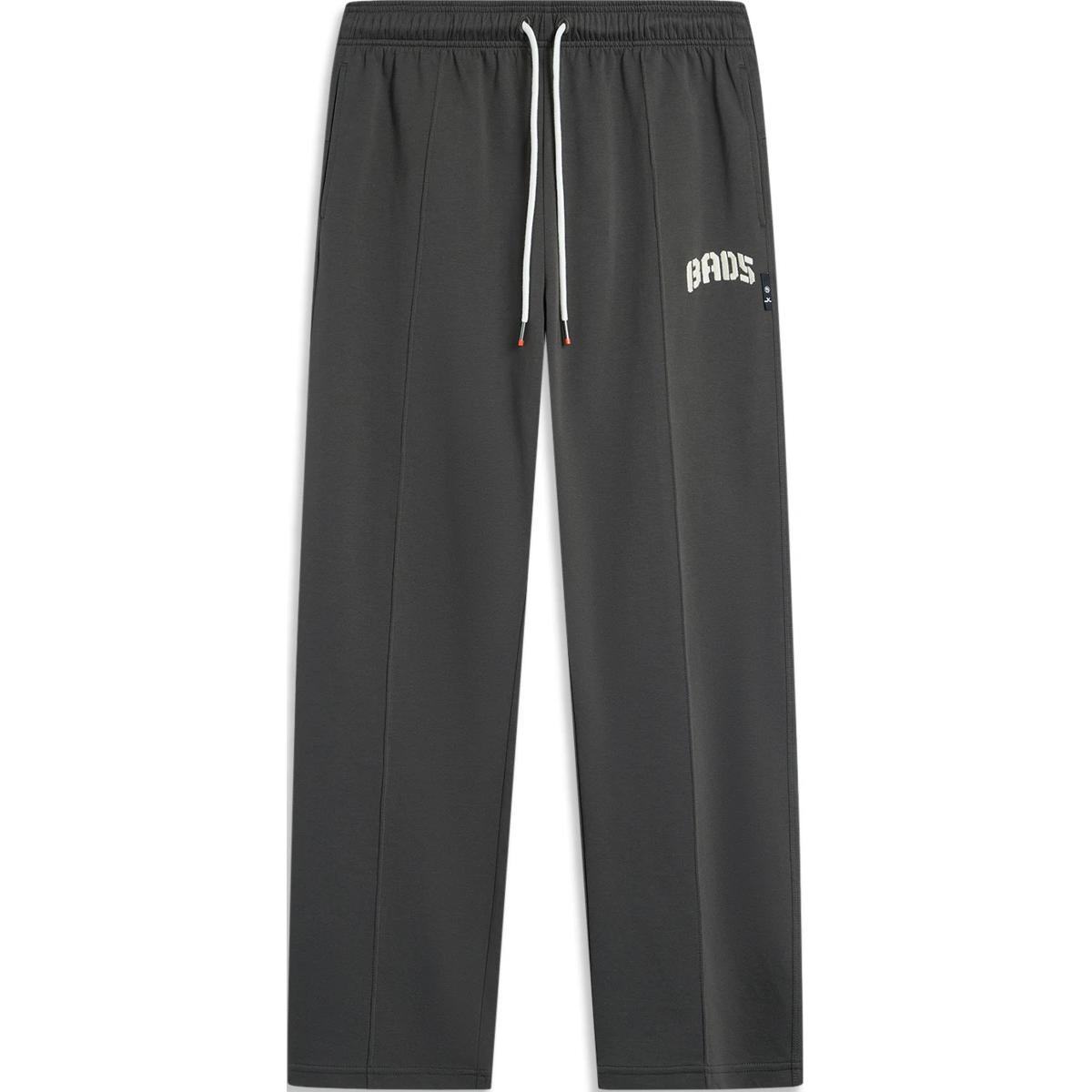 

Li-Ning Баскетбольные удобные простые прямые свободные универсальные повседневные брюки на шнуровке серии Anti-Five Мужские брюки Графитово-серый AKLU467-1 M