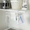No-Punch Under Shelf Storage Basket Removable Under Cabinet Hunging Shelf Metal Wire Miscellaneous Hunging Rack for Kitchen