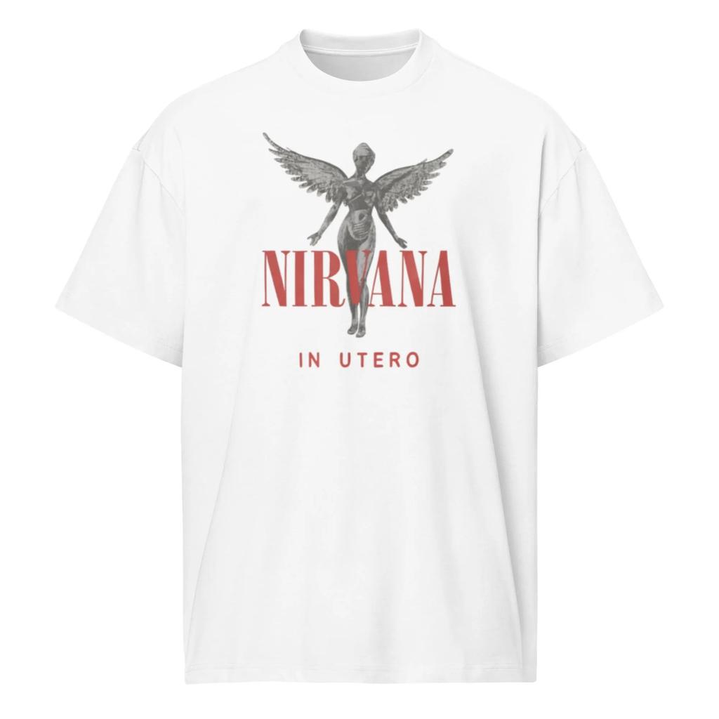 Mens Casual TShirt Retro Rock Emblem Graphic Print Short Sleeve Trendy Tee