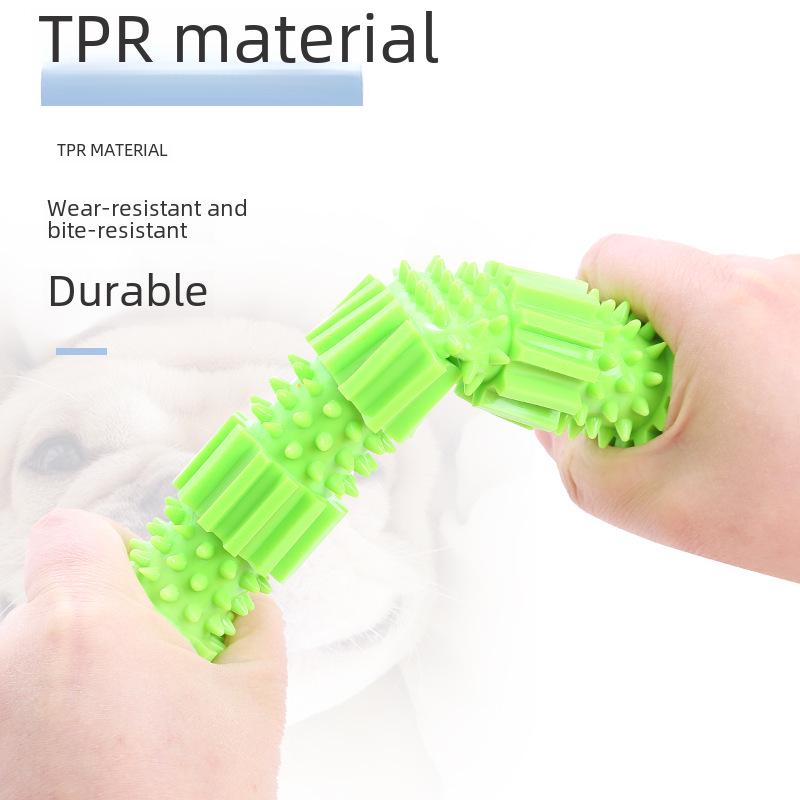 TPR Chew-Resistant Teething Sticks for Interactive Dog Play and Training