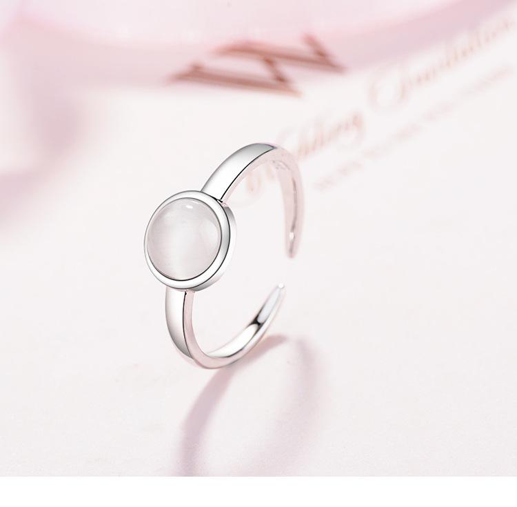 New  925 Sterling Silver Ring open Adjustable Fashion Exquisite Student Girlfriend Women Jewelry Accessories Wedding Party
