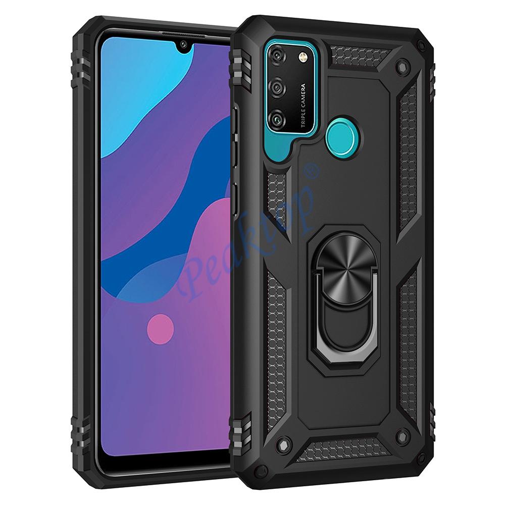 for Honor 9A Case for Honor 9 A Cover Military Armor Bumper Shockproof Magnetic Car Holder Phone Case for Huawei Honor 9A
