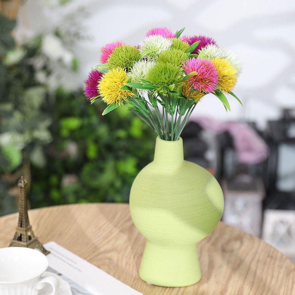 5/10Pcs Artificial Plants Dandelion Bouquet Vases For Home Decor Wedding Decorative Fake Flowers Needlework Ornamental Flowerpot